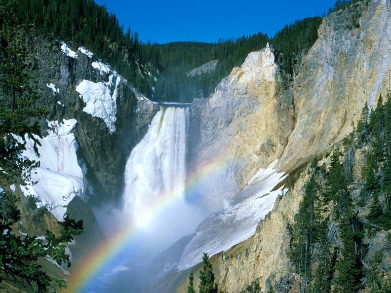 Colors, Lower Falls, Yellowstone National Park, Wyoming